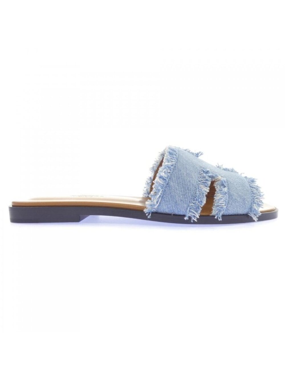 Hermes Oran Sandals Blue